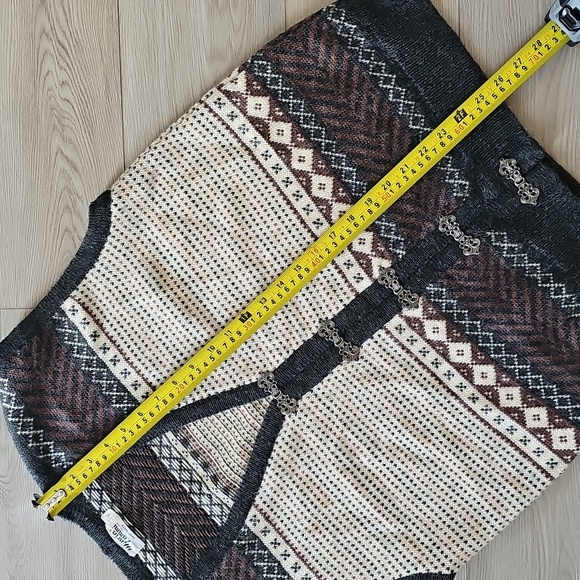 Maria Lammi Merino Wool Handmade Finnish Knit Sweater Vest, XL - Picture 7 of 14